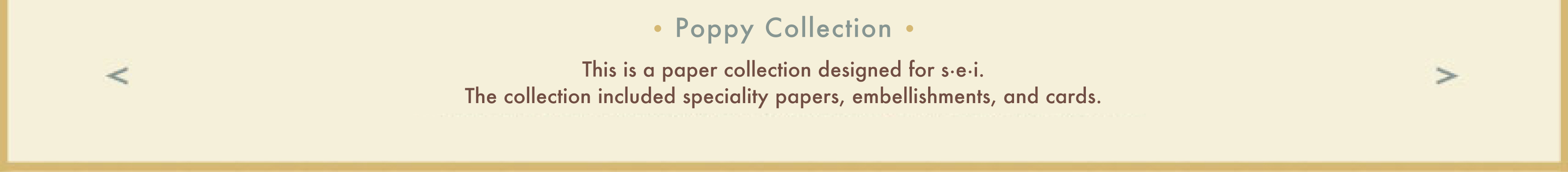 This is a summer paper collection designed for SEI.