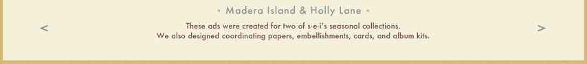 this is an ad for 2 of SEI's seasonal collections